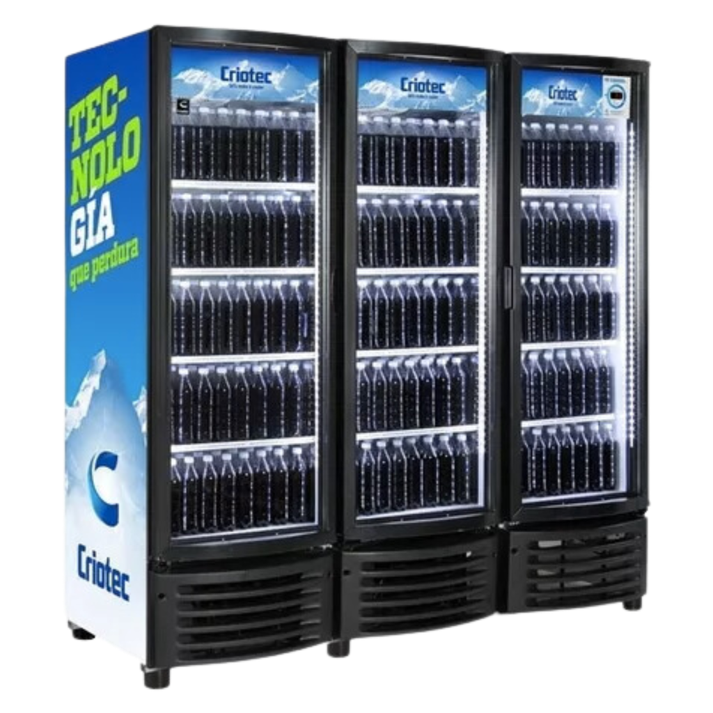 [10283] REFRIGERADOR VERTICAL 64 p3 3 PUERTAS CRIOTEC CFX-64