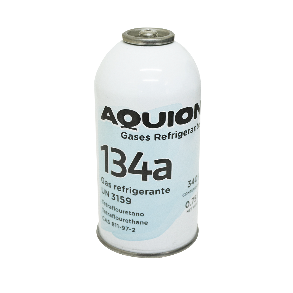 [1211] GAS REFRIGERANTE R134A 340 G CON PIVOTE AQUION