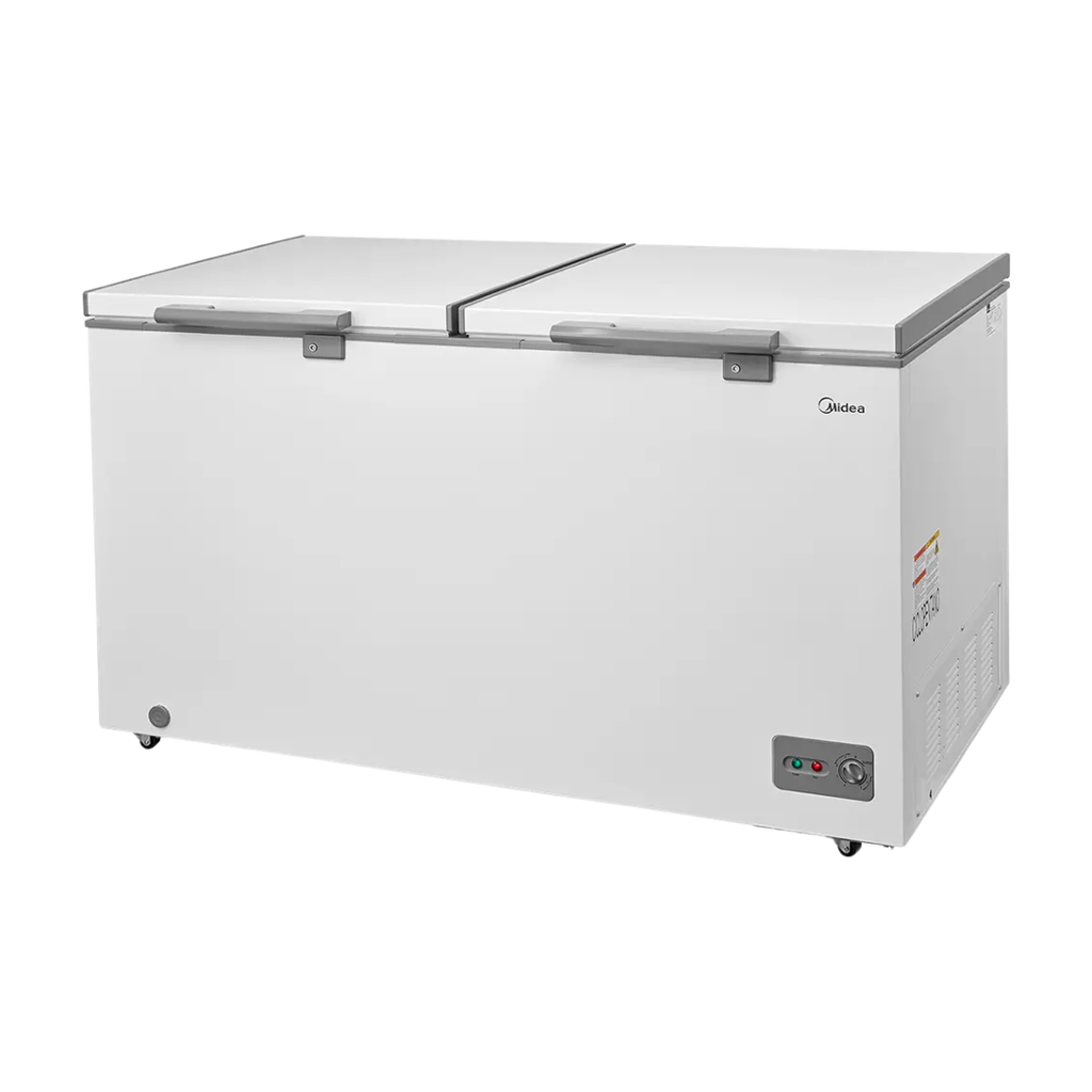 CONSERVADOR DE CONGELADOS TAPA COFRE 15p3 HORIZONTAL 115V DOBLE PUERTA CON LUZ LED MIDEA MDRC564FZM01