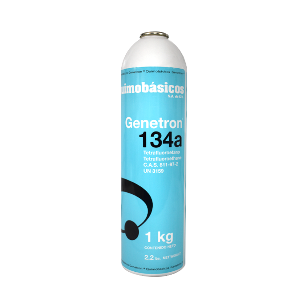 [8592] GAS REFRIGERANTE R134A 1.0 KG LATA CON PIVOTE GENETRON
