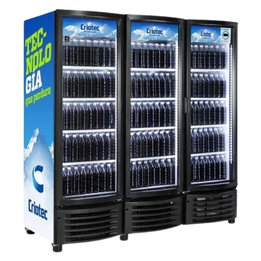 [10283] REFRIGERADOR VERTICAL 64 p3 3 PUERTAS CRIOTEC CFX-64