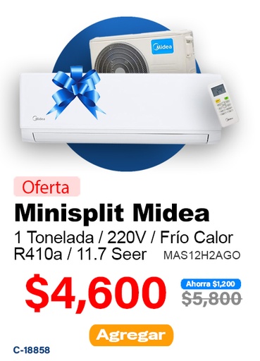 [19158] MINISPLIT FREYVEN 1.0 TON 53FVQ121A/B 11 SEER FRIO CALOR 110V R410A