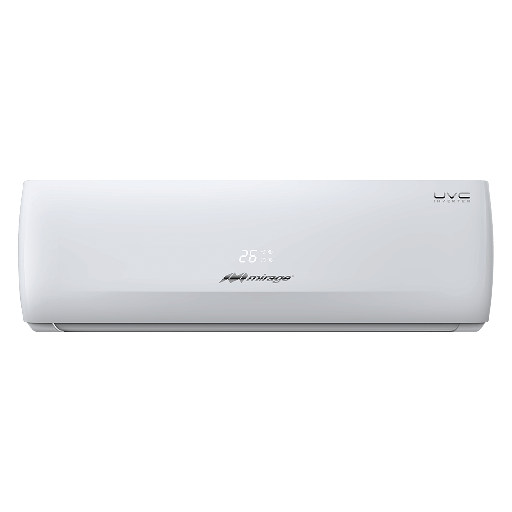MINISPLIT INVERTER MIRAGE 1.0 TON UVC SETCVF120C 17 SEER SOLO FRIO 110V R410A