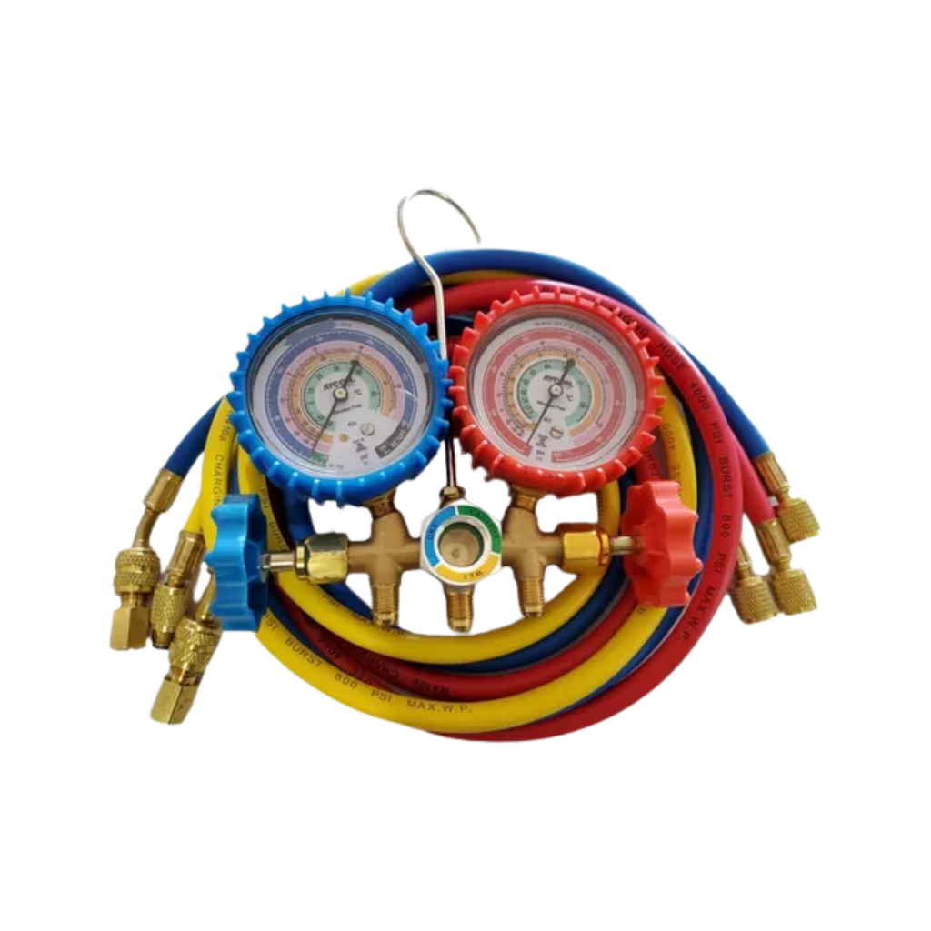 [12710] MANIFOLD AYCON AY-560GHME C/MANG 60" R-410A,404,507,22 C/MIRILLA