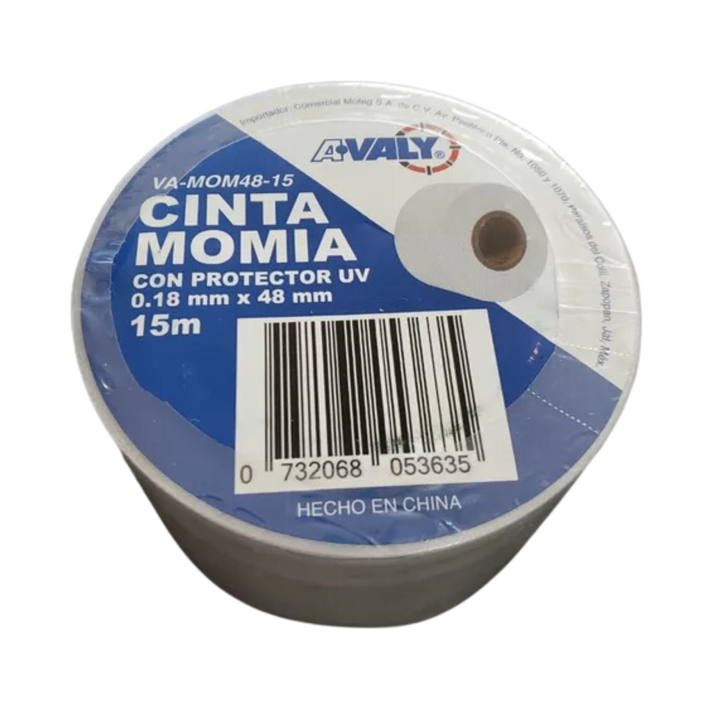 [13886] CINTA MOMIA PVC 0.18MM X 48MM X 15MTS. AVALY VA-MOM48-15