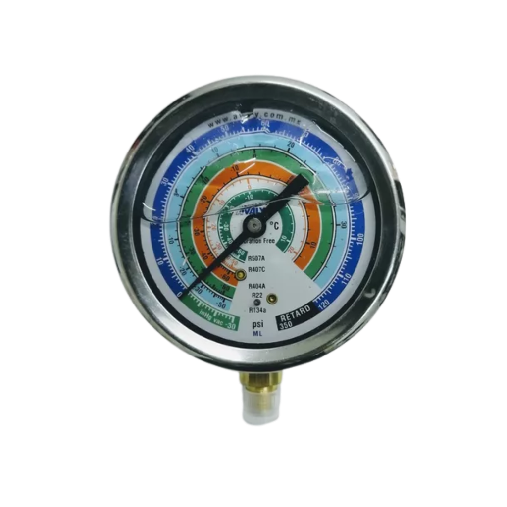 [6923] MANOMETRO BAJA C/ GLICERINA VA-120GL30ML R22, R404A