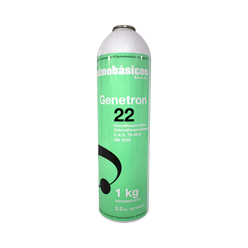 [8589] GAS REFRIGERANTE R22 1.0 KG LATA CON PIVOTE GENETRON