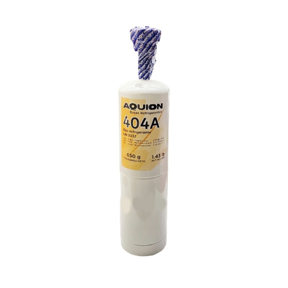 [3728] GAS REFRIGERANTE R404A LATA CON 650 G CON PIVOTE AQUION HP62