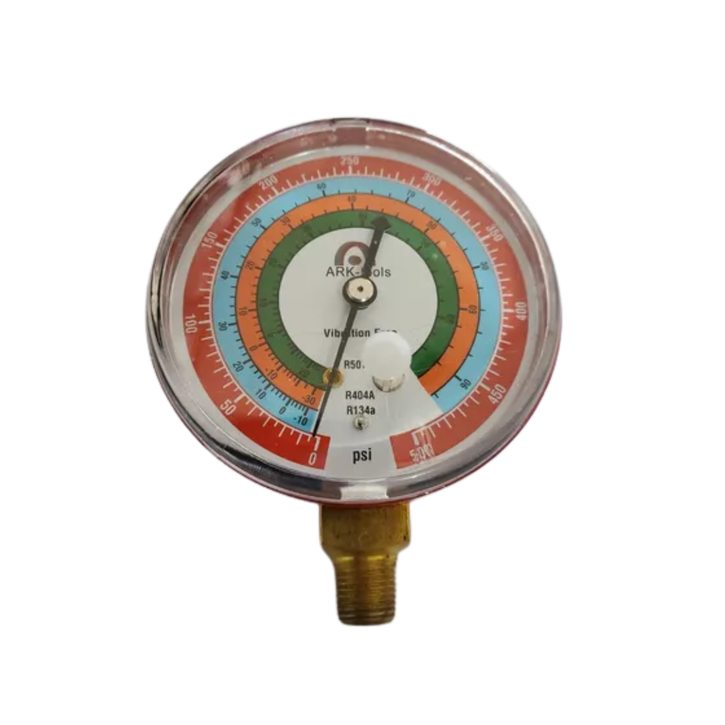 [4193] MANOMETRO DE ALTA CON GLICERINA ARKA TOOLS AR-GL500H R134A, R404A, R507A
