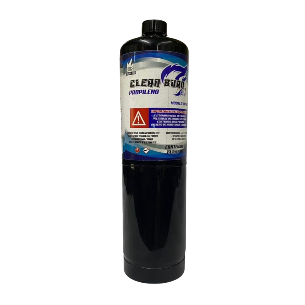 TANQUE NEGRO PROPILENO 400 GRAMOS CLEAN BURN BR-00