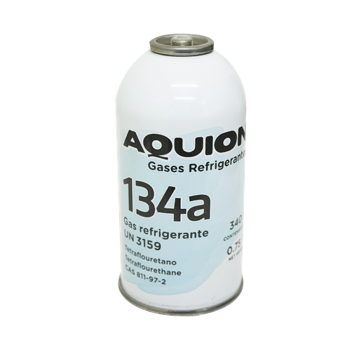 [1212] GAS REFRIGERANTE AQUION LATA DE 340 G R-134A  AUTOMOTRIZ