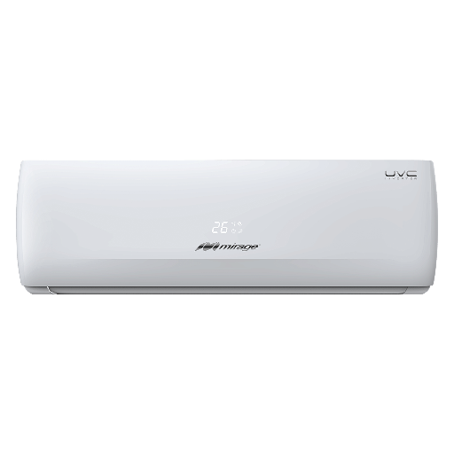 [12301] MINISPLIT INVERTER MIRAGE 1.0 TON UVC SETCVF120C 17 SEER SOLO FRIO 110V R410A