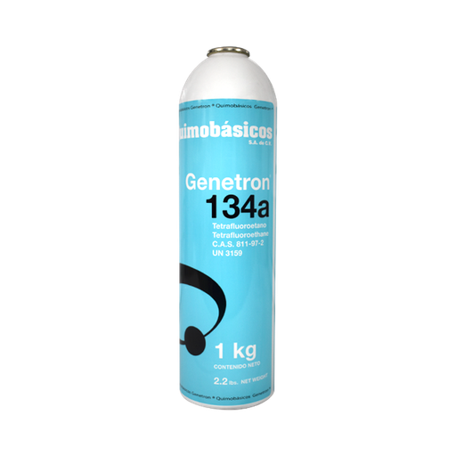 [8592] GAS GENETRON R-134A LATA DE 1 KG CON PIVOTE